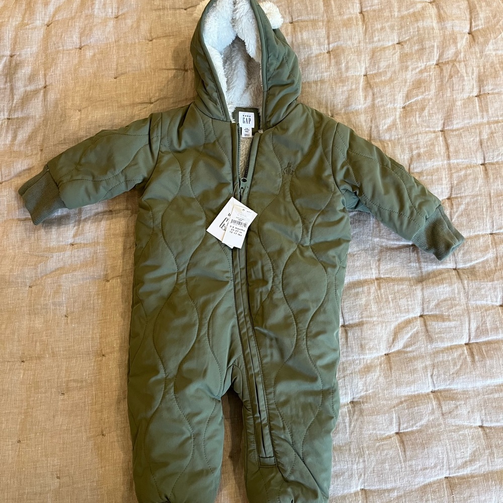 GAP Green Footies One Piece with Hood and Insulation